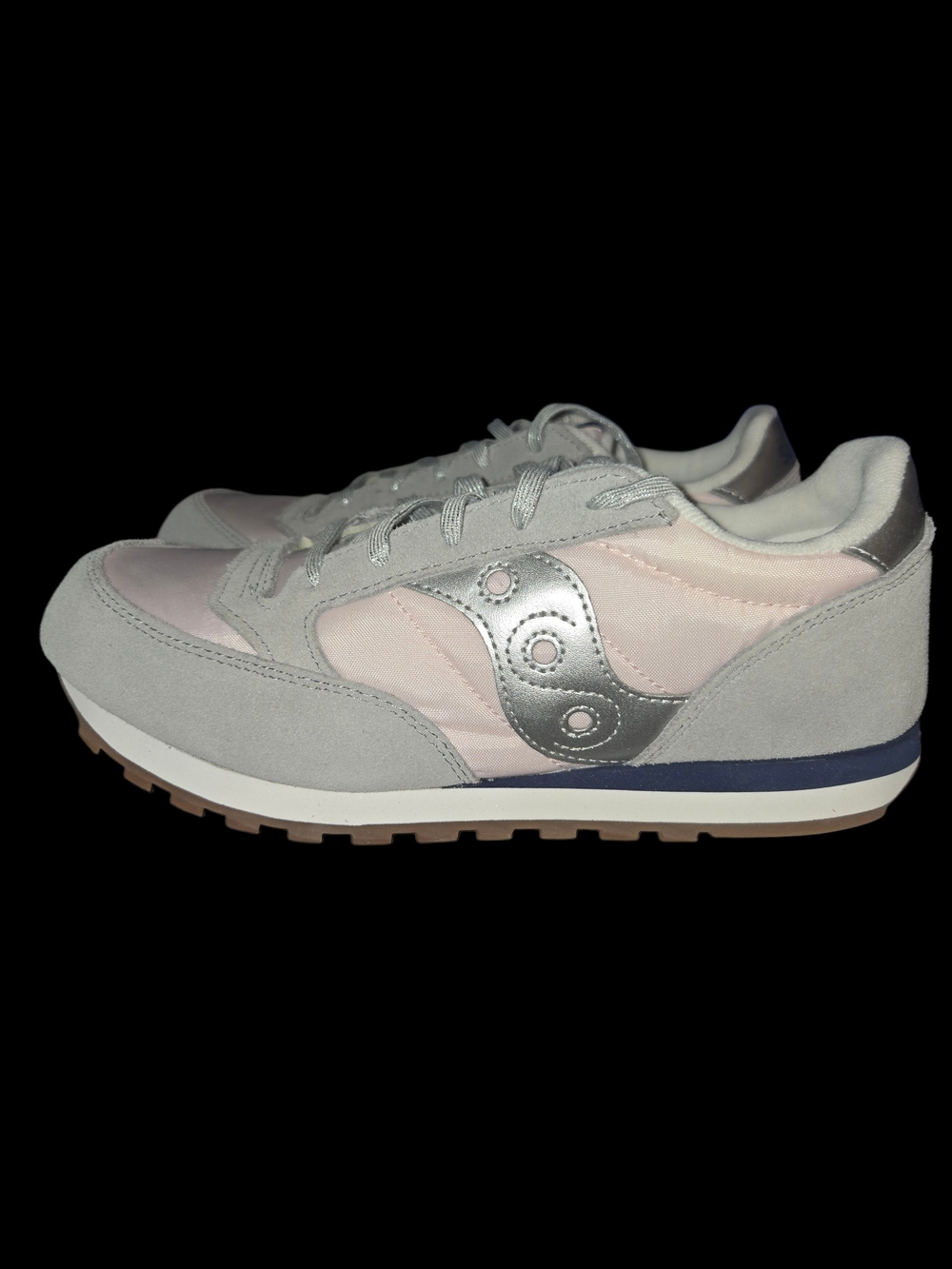 Saucony Women's Pink & Silver Low-Top Retro Runner